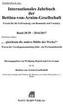 Bettina von Arnim und Varnhagen von Ense